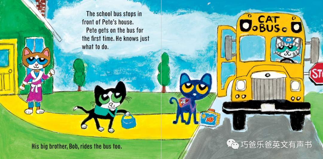 Pete the Kitty's First Day of Preschool by James Dean高清绘本内页10-巧爸乐爸-绘本推荐