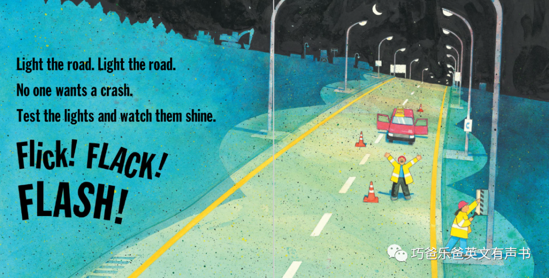 Roadwork by Sally Sutton高清绘本内页15-巧爸乐爸-绘本推荐