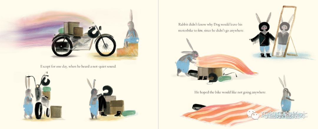 Rabbit and the Motorbike by Sarah Jacoby高清绘本内页10-巧爸乐爸-绘本推荐