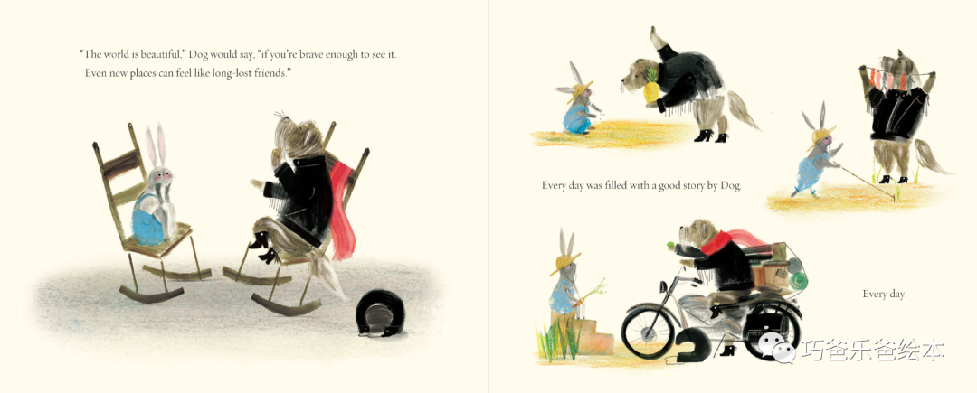 Rabbit and the Motorbike by Sarah Jacoby高清绘本内页8-巧爸乐爸-绘本推荐