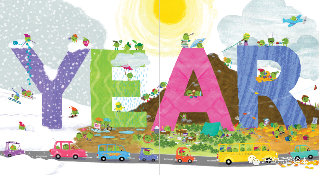 Hap-Pea All Year! by Keith Baker高清绘本内页20-巧爸乐爸-绘本推荐