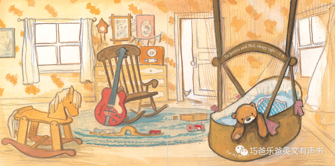 摇啊摇宝宝  Rock a bye Room by Susan Meyers高清绘本内页3-巧爸乐爸-绘本推荐