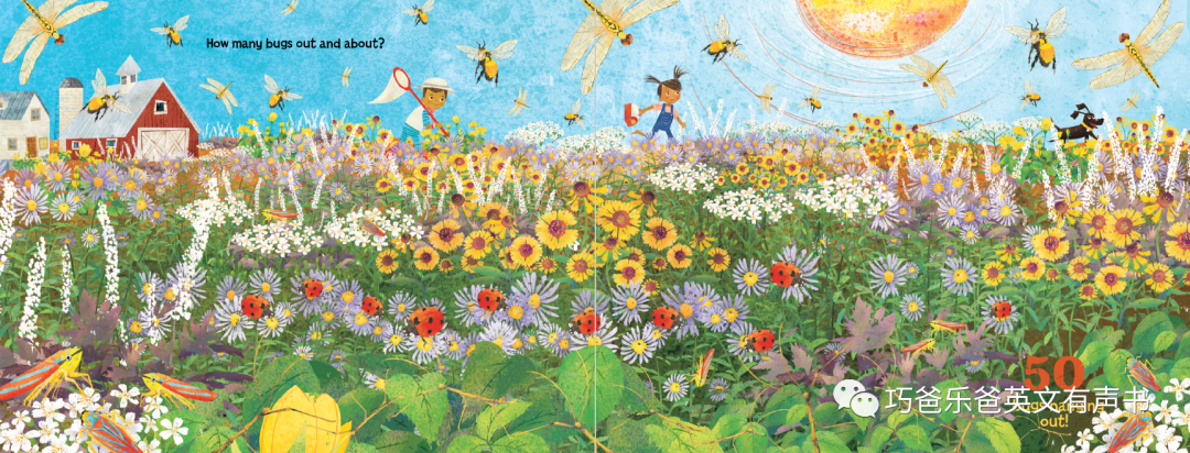 100 Bugs! A Counting Book by Kate Narita高清绘本内页13-巧爸乐爸-绘本推荐