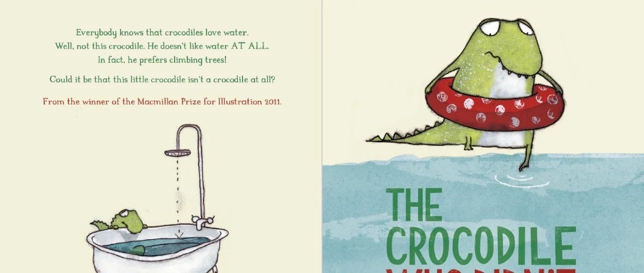 不喜欢水的鳄鱼  The Crocodile Who Didn't Like Water绘本封面-缩略图-巧爸乐爸-绘本推荐