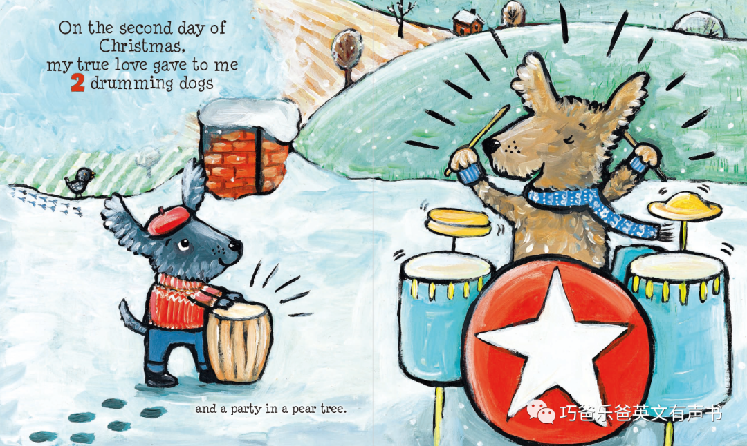 The Twelve Days of Christmas by Jane Cabrera高清绘本内页7-巧爸乐爸-绘本推荐