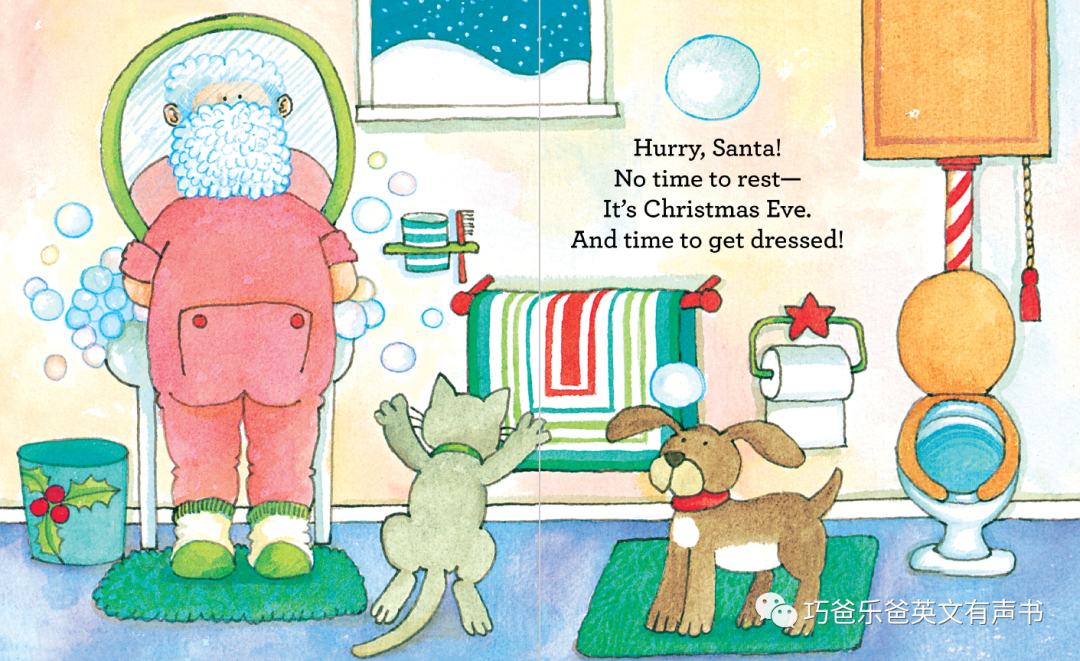 Hurry, Santa! By Tomie dePaola高清绘本内页6-巧爸乐爸-绘本推荐