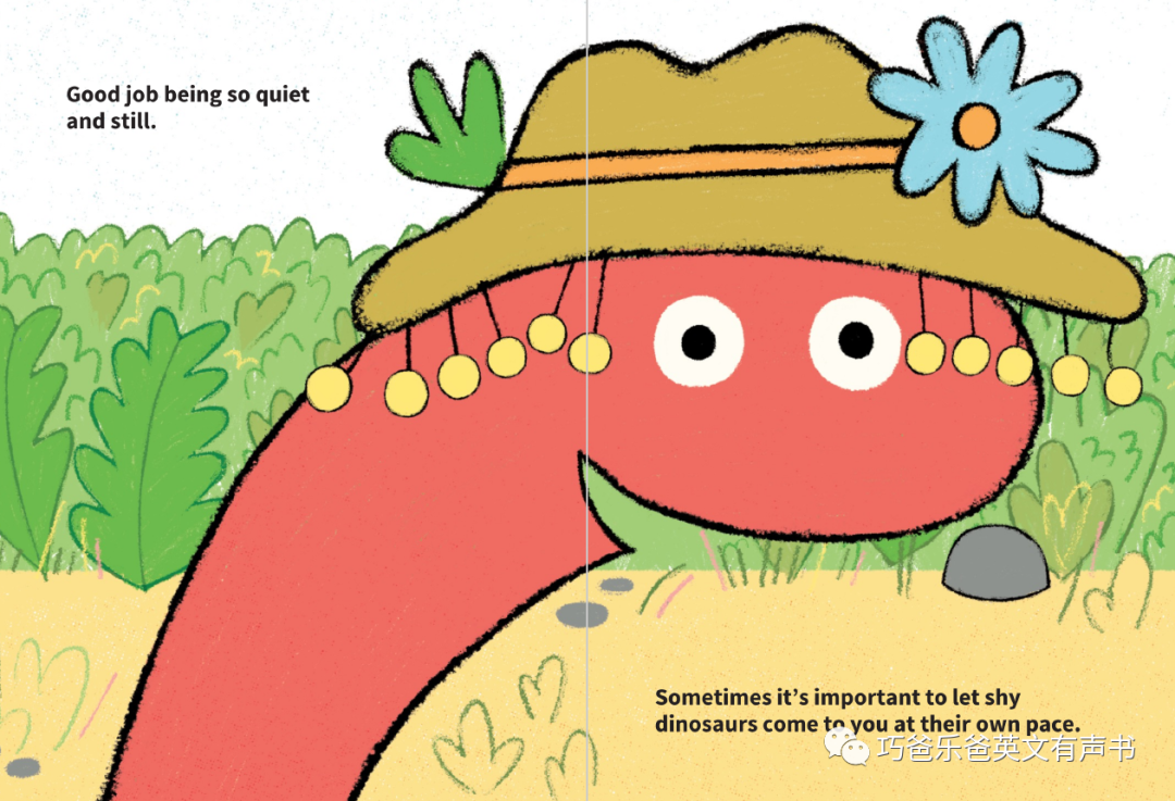 那只害羞的恐龙 Crunch the Shy Dinosaur by Cirocco Dunlap高清绘本内页17-巧爸乐爸-绘本推荐