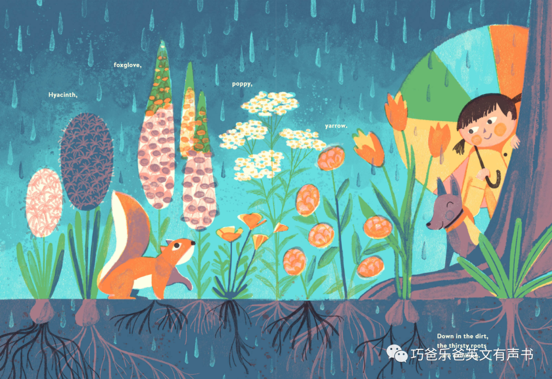 你好，雨天! Hello, Rain! By KYO MACLEAR高清绘本内页12-巧爸乐爸-绘本推荐