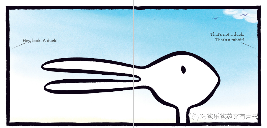 【原版有声书分享】Duck!Rabbit! by Amy Krouse Rosenthal高清绘本内页3-巧爸乐爸-绘本推荐