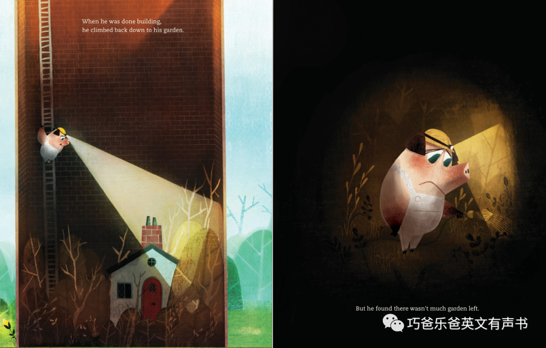 Mr. Pig's Big Wall by Glenn Hernandez高清绘本内页12-巧爸乐爸-绘本推荐