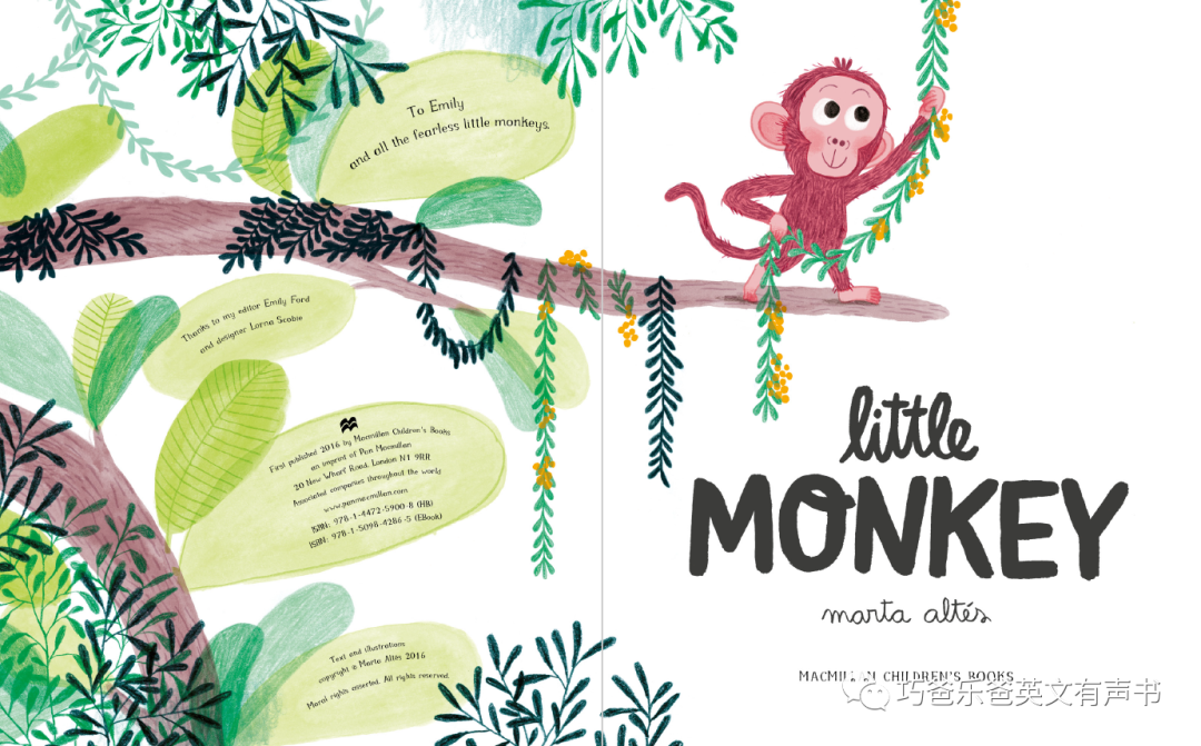 Little Monkey  by Marta Altes高清绘本内页5-巧爸乐爸-绘本推荐