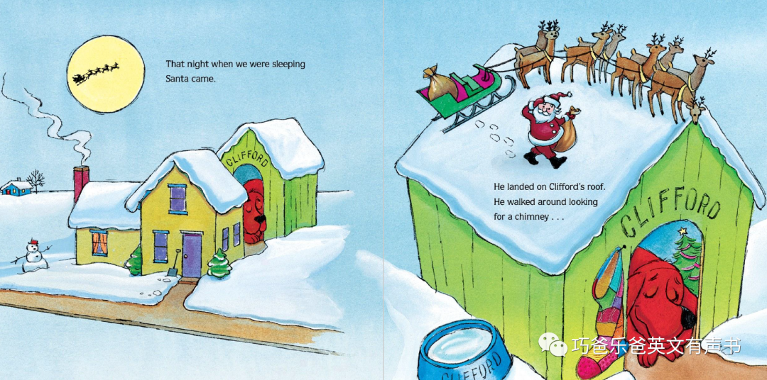 Clifford's Christmas By Norman Bridwell高清绘本内页14-巧爸乐爸-绘本推荐