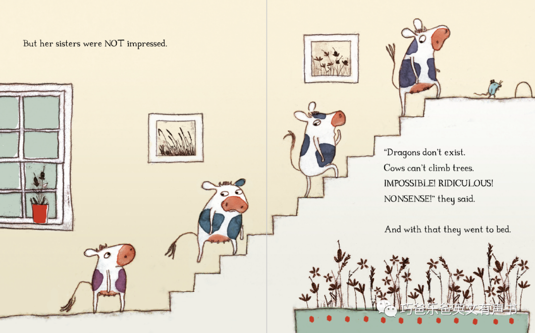 爱爬树的奶牛 The Cow Who Climbed a Tree By Gemma Merino高清绘本内页10-巧爸乐爸-绘本推荐
