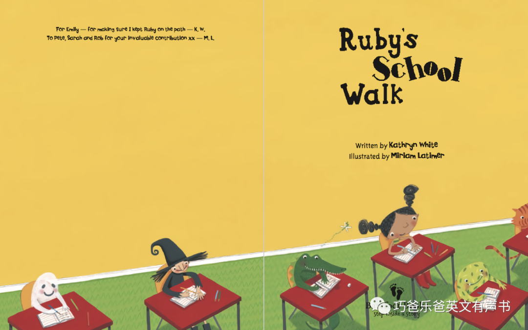 Ruby's School Walk Ruby's School Walk高清绘本内页5-巧爸乐爸-绘本推荐