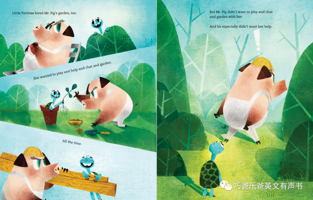 Mr. Pig's Big Wall by Glenn Hernandez高清绘本内页6-巧爸乐爸-绘本推荐