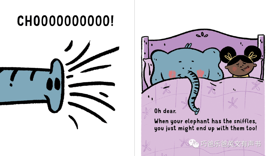 When Your Elephant Has the Sniffles By Susanna高清绘本内页15-巧爸乐爸-绘本推荐