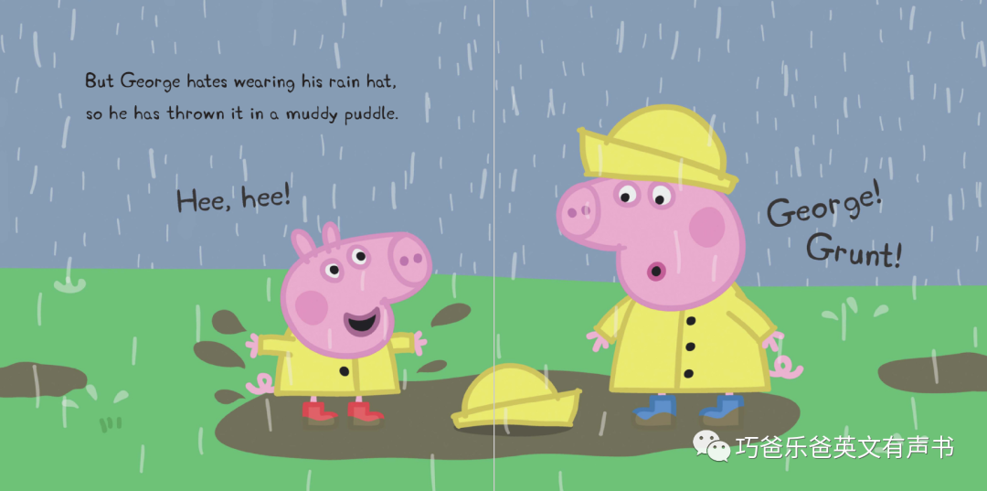 Peppa Pig系列 乔治感冒了 George Catches a Cold高清绘本内页5-巧爸乐爸-绘本推荐
