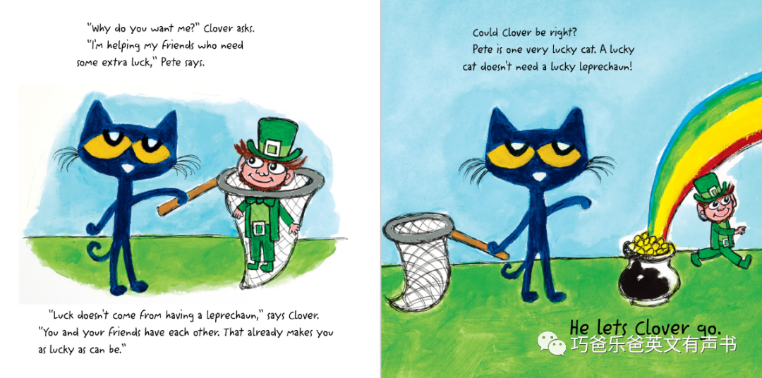 皮特猫 大妖精追逐队 The Great Leprechaun Chase by James Dean高清绘本内页9-巧爸乐爸-绘本推荐