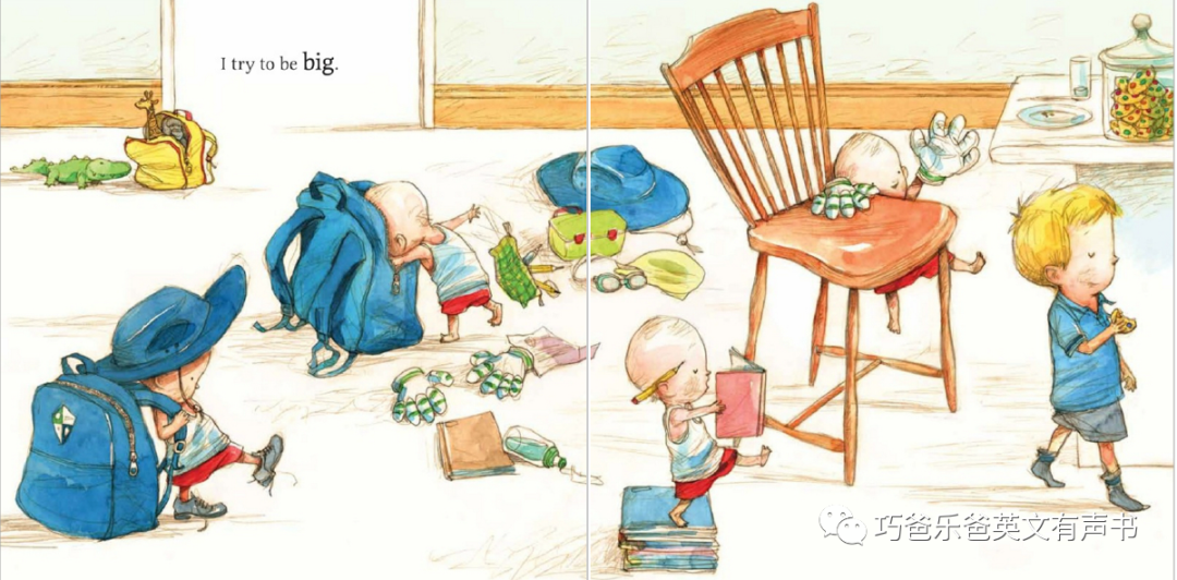 我想长大Little Big by Jonathan Bentley高清绘本内页2-巧爸乐爸-绘本推荐
