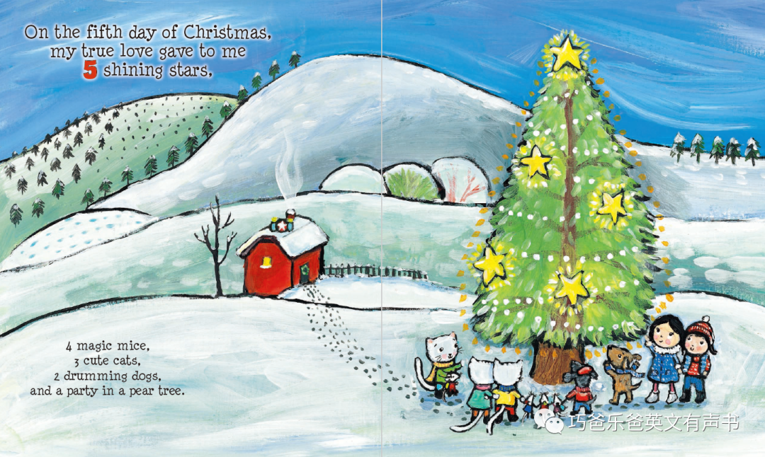 The Twelve Days of Christmas by Jane Cabrera高清绘本内页10-巧爸乐爸-绘本推荐