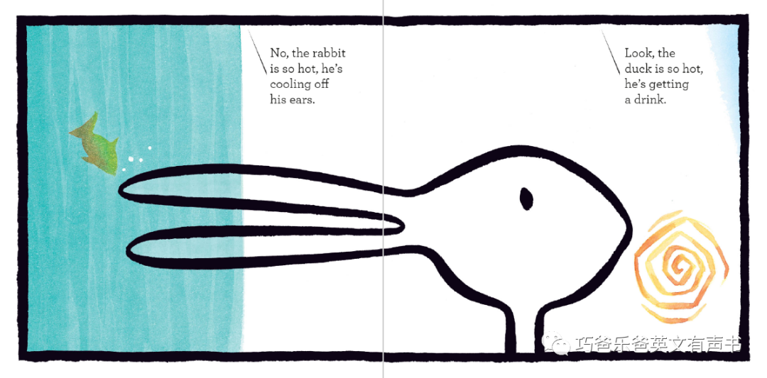 【原版有声书分享】Duck!Rabbit! by Amy Krouse Rosenthal高清绘本内页11-巧爸乐爸-绘本推荐
