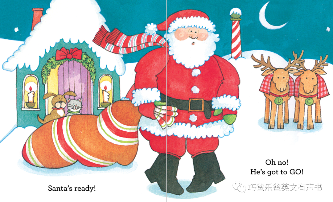 Hurry, Santa! By Tomie dePaola高清绘本内页8-巧爸乐爸-绘本推荐