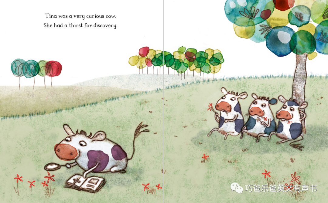 爱爬树的奶牛 The Cow Who Climbed a Tree By Gemma Merino高清绘本内页5-巧爸乐爸-绘本推荐