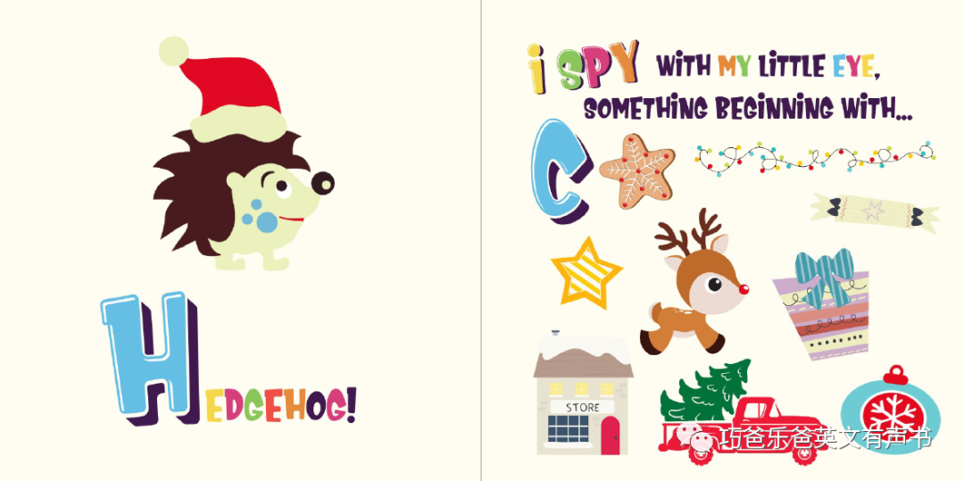 I Spy Christmas  Can You Find Santa  Rudolph  Xmas高清绘本内页15-巧爸乐爸-绘本推荐