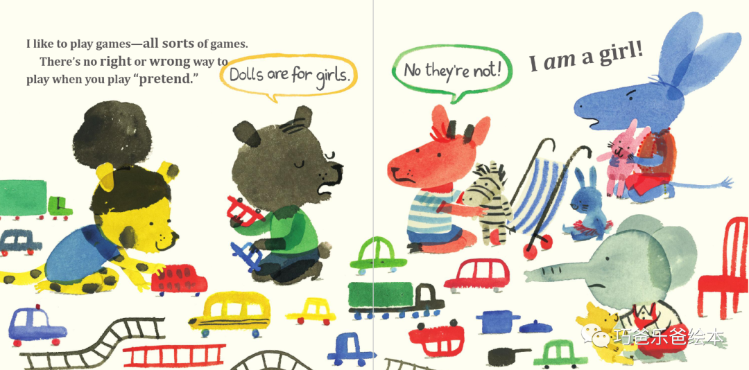 I'm a Girl! by Yasmeen Ismail高清绘本内页15-巧爸乐爸-绘本推荐