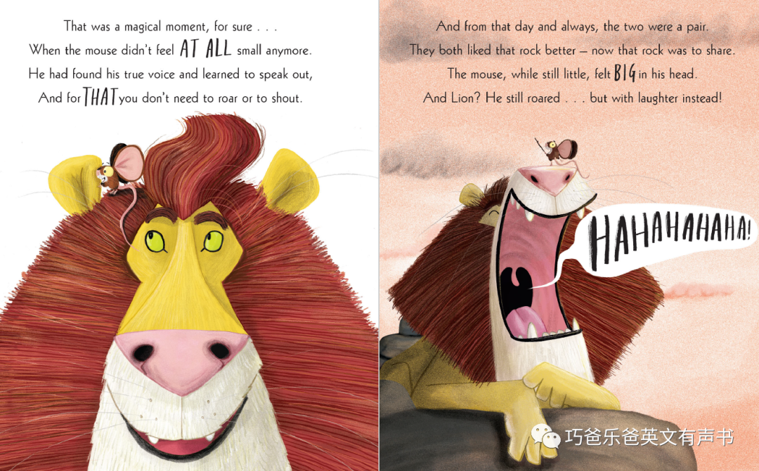 The Lion Inside by Rachel Bright and Jim Field高清绘本内页18-巧爸乐爸-绘本推荐