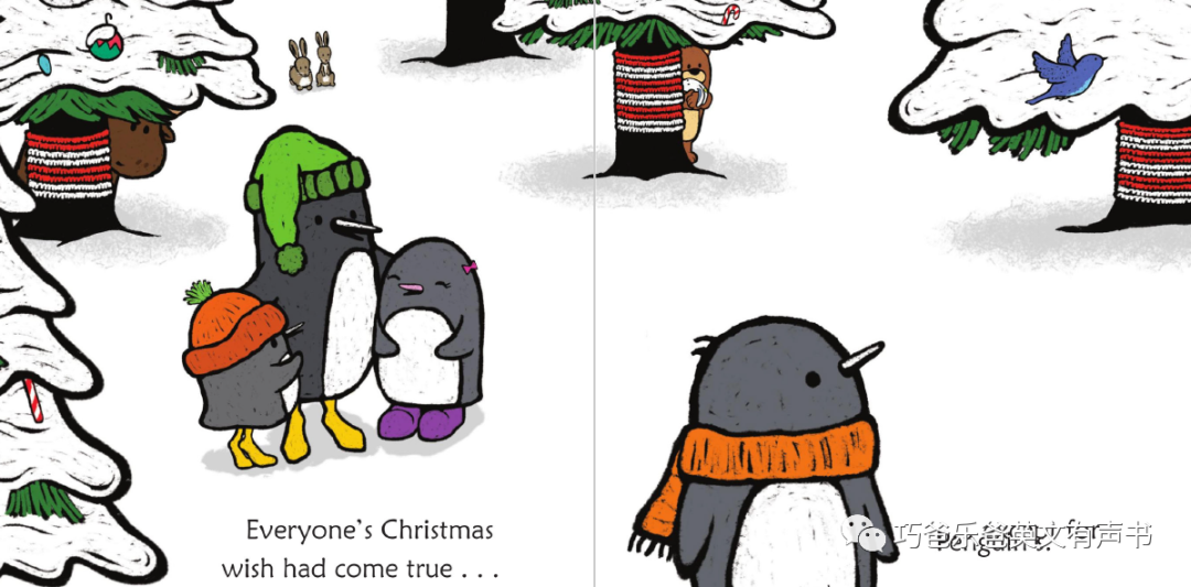Penguin's Christmas Wish by Salina Yoon高清绘本内页16-巧爸乐爸-绘本推荐