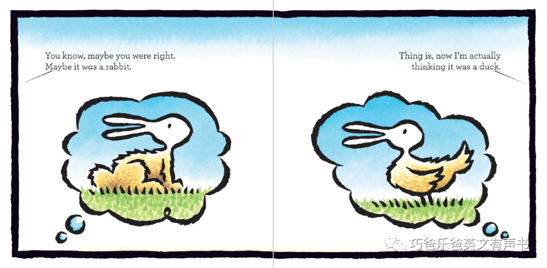 【原版有声书分享】Duck!Rabbit! by Amy Krouse Rosenthal高清绘本内页15-巧爸乐爸-绘本推荐