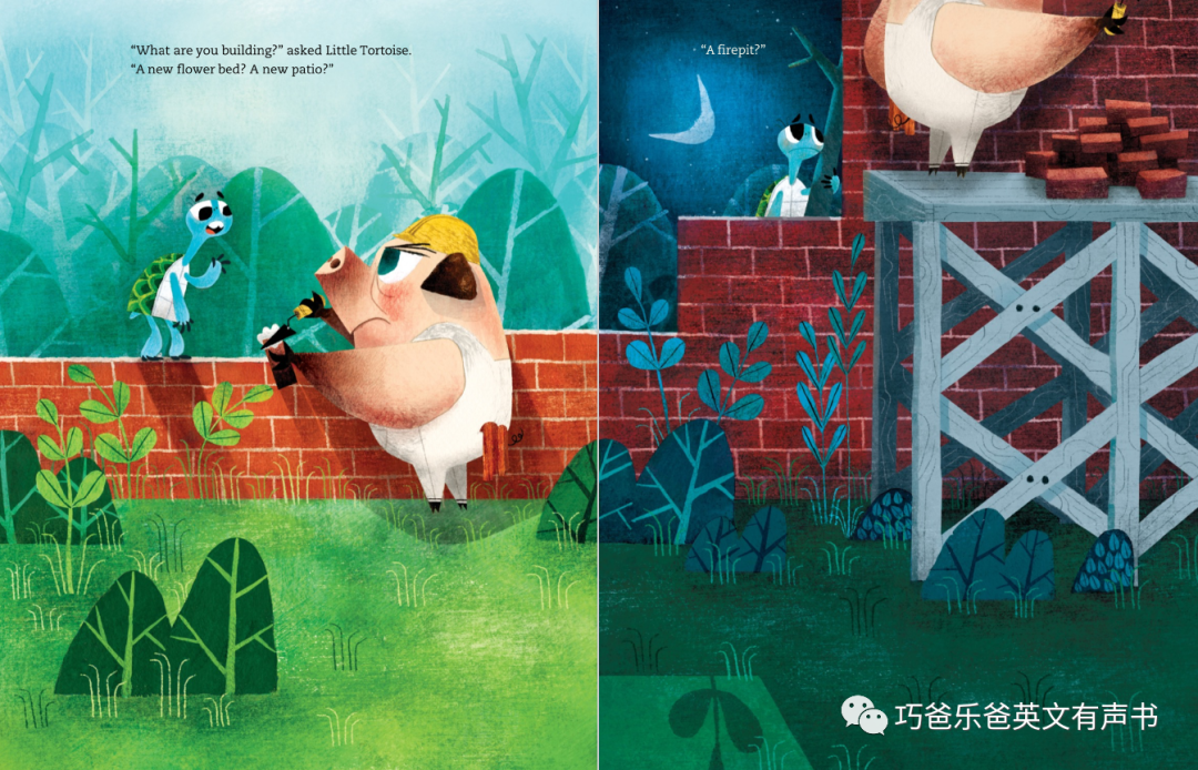 Mr. Pig's Big Wall by Glenn Hernandez高清绘本内页8-巧爸乐爸-绘本推荐