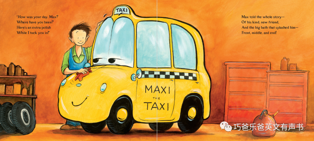 Maxi the Little Taxi By Elizabeth Upton高清绘本内页17-巧爸乐爸-绘本推荐