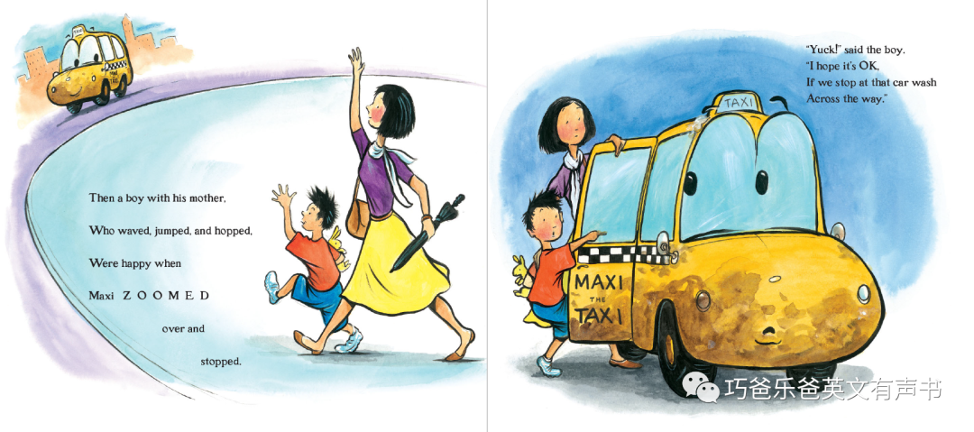 Maxi the Little Taxi By Elizabeth Upton高清绘本内页11-巧爸乐爸-绘本推荐