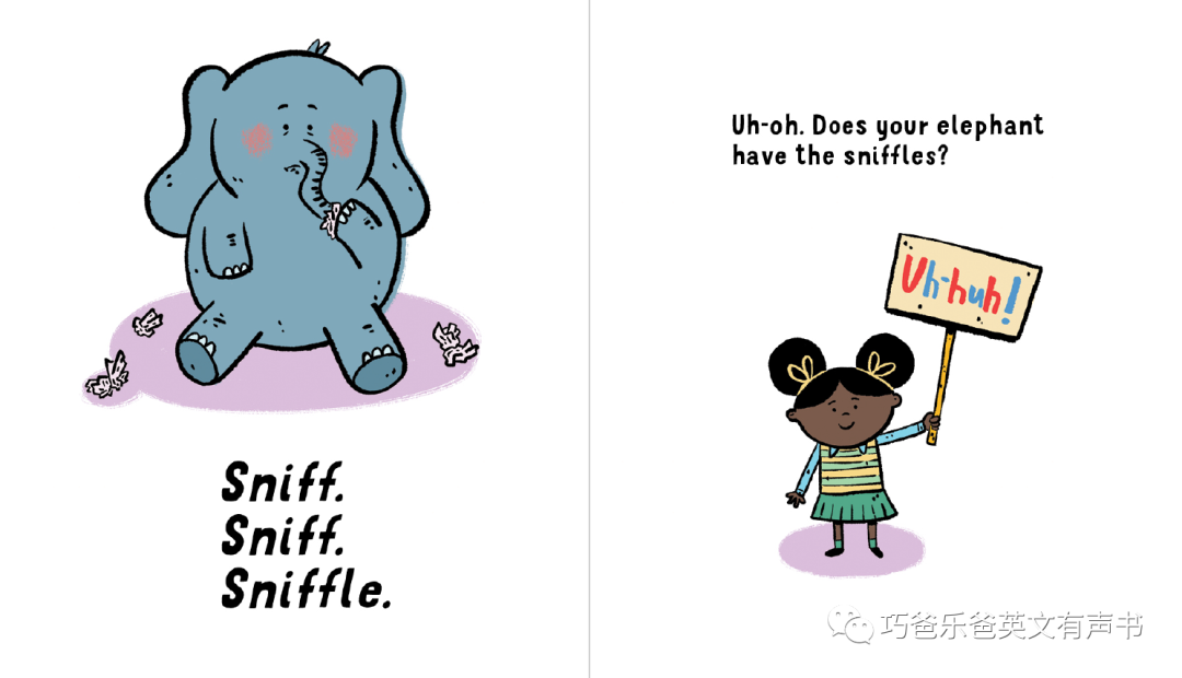 When Your Elephant Has the Sniffles By Susanna高清绘本内页5-巧爸乐爸-绘本推荐