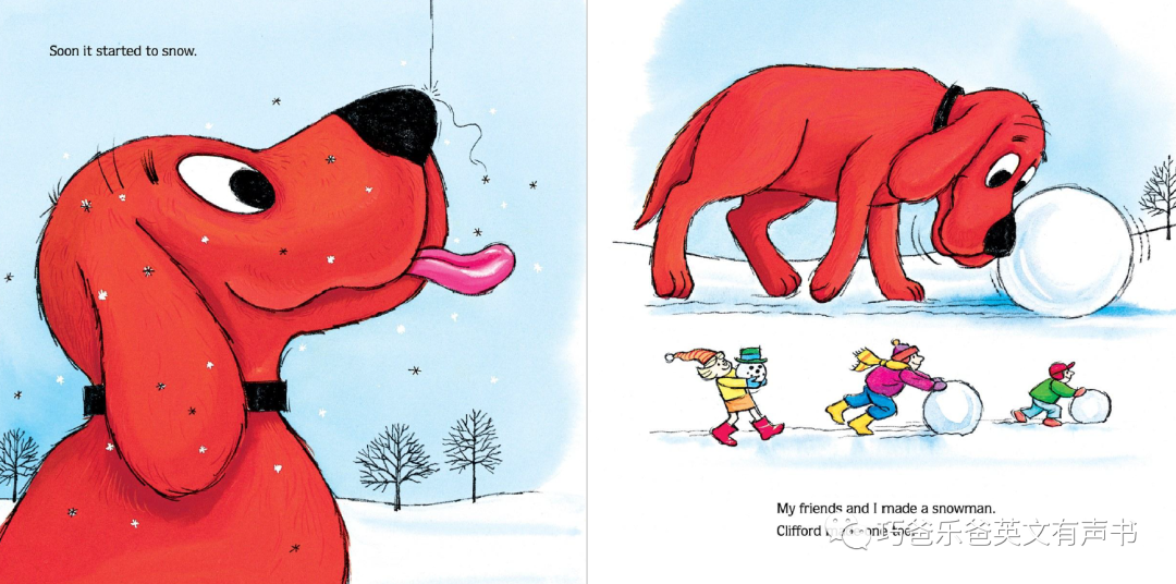 Clifford's Christmas By Norman Bridwell高清绘本内页6-巧爸乐爸-绘本推荐