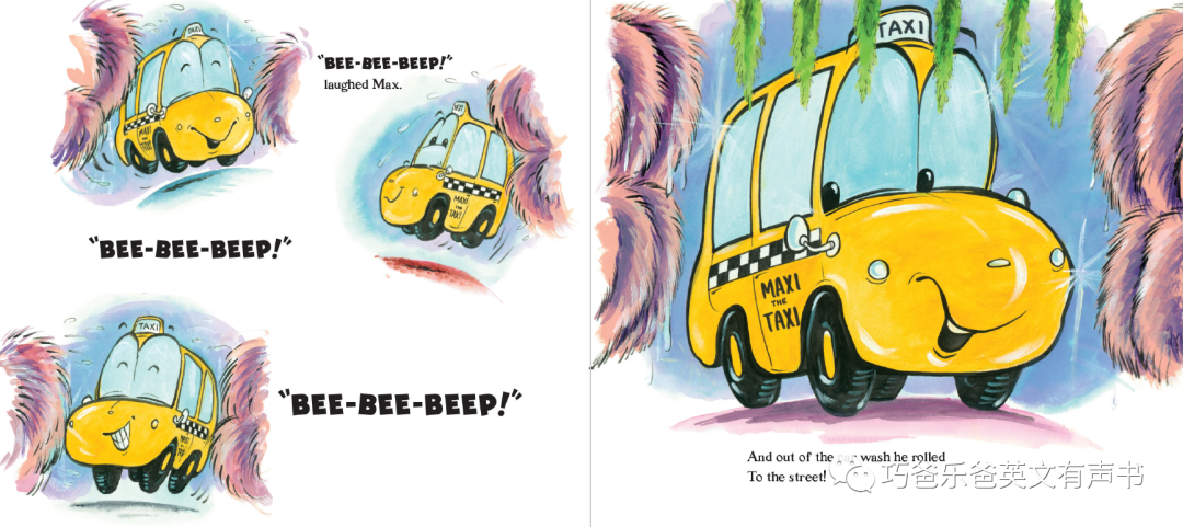Maxi the Little Taxi By Elizabeth Upton高清绘本内页14-巧爸乐爸-绘本推荐