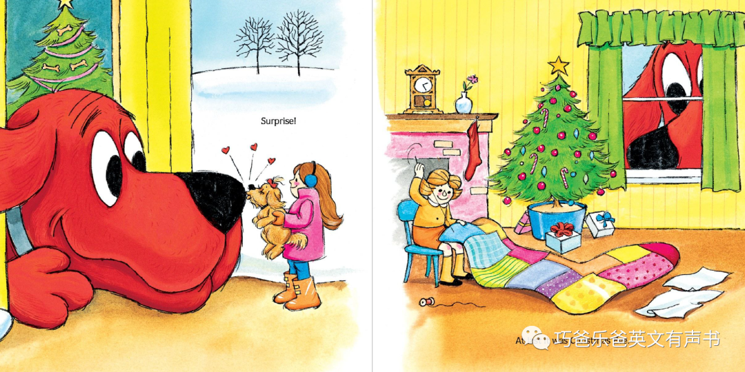 Clifford's Christmas By Norman Bridwell高清绘本内页12-巧爸乐爸-绘本推荐