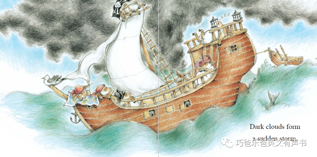 Sheep on a Ship by Nancy E. Shaw and Margot Apple高清绘本内页9-巧爸乐爸-绘本推荐