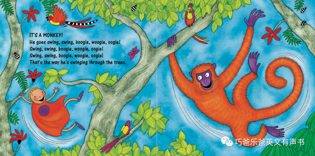 动物布吉舞双语 The Animal Boogie by Debbie Harter高清绘本内页6-巧爸乐爸-绘本推荐