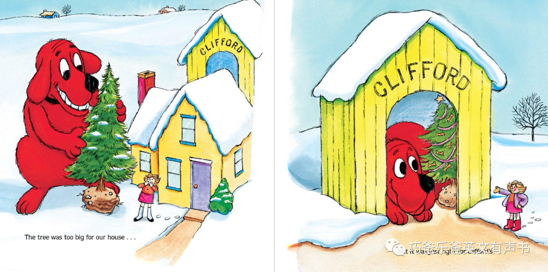 Clifford's Christmas By Norman Bridwell高清绘本内页10-巧爸乐爸-绘本推荐