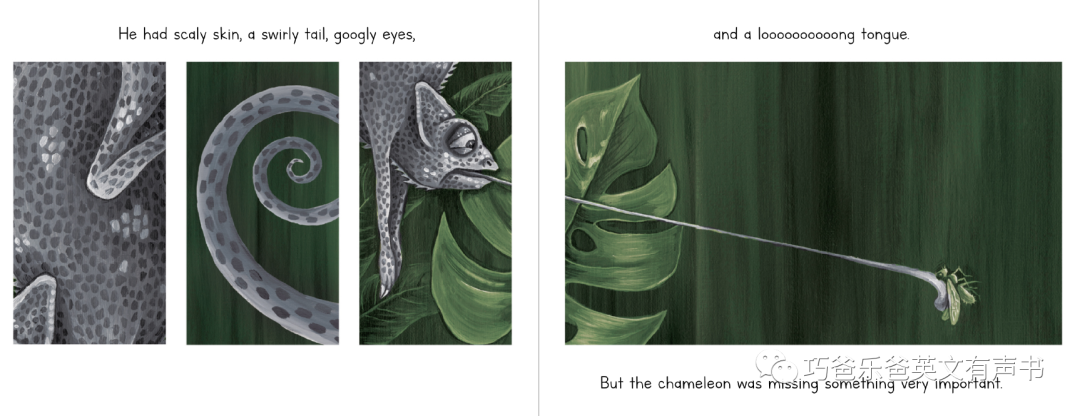 变色龙的真面目 The Chameleon's True Colors by Yuliya Pankratova高清绘本内页6-巧爸乐爸-绘本推荐