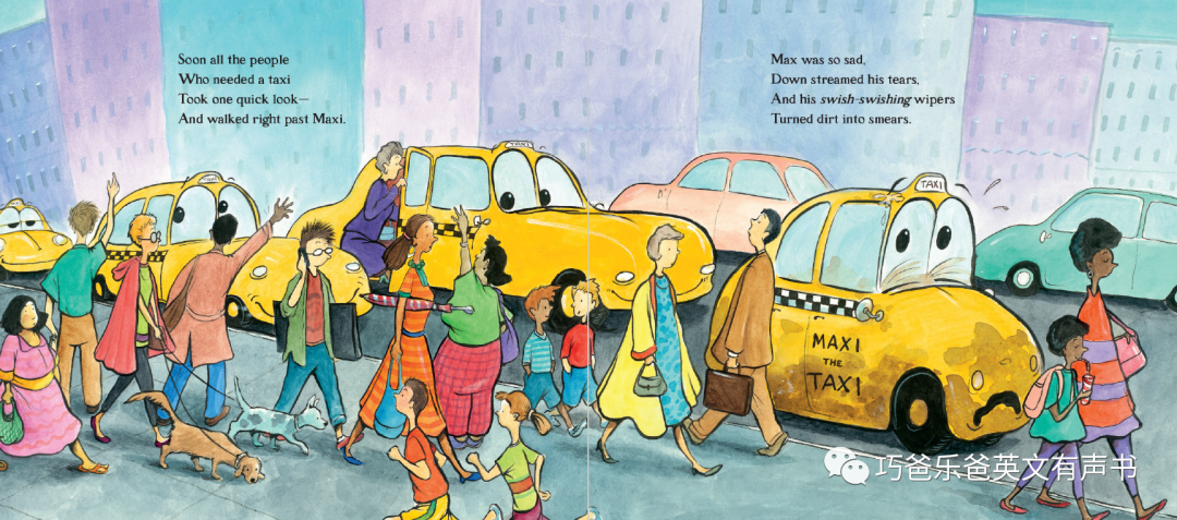 Maxi the Little Taxi By Elizabeth Upton高清绘本内页10-巧爸乐爸-绘本推荐