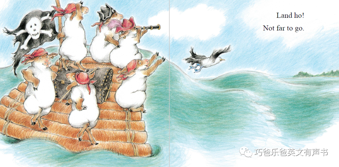 Sheep on a Ship by Nancy E. Shaw and Margot Apple高清绘本内页17-巧爸乐爸-绘本推荐