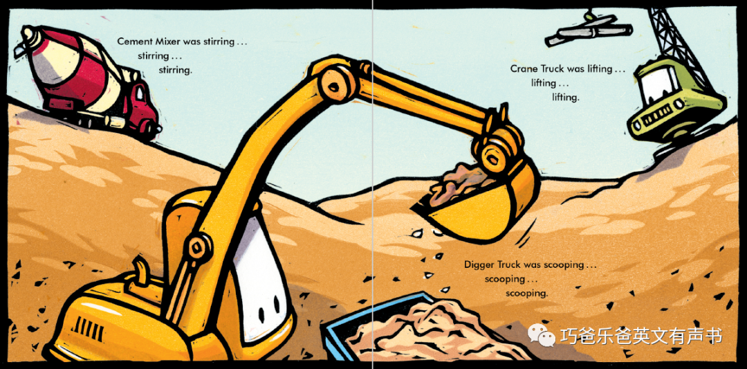 Bulldozer Helps Out by Candace Fleming高清绘本内页7-巧爸乐爸-绘本推荐